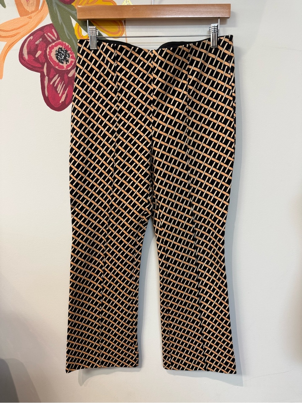 Maeve Anthropologie Pants Size Small Black Print